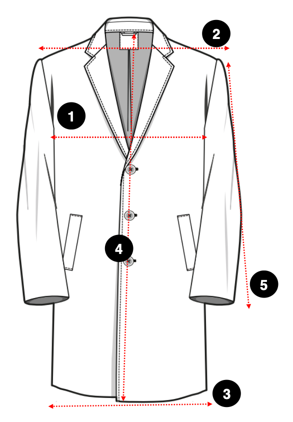 Oversize Mono Yaxa Palto Size Guide