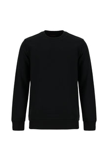 Qara Crew Neck Adi Fit Pambıq Naxışlı Sweatshirt