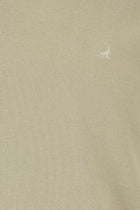 Orta Bej Crew Neck Adi Fit Pambıq Naxışlı Sweatshirt