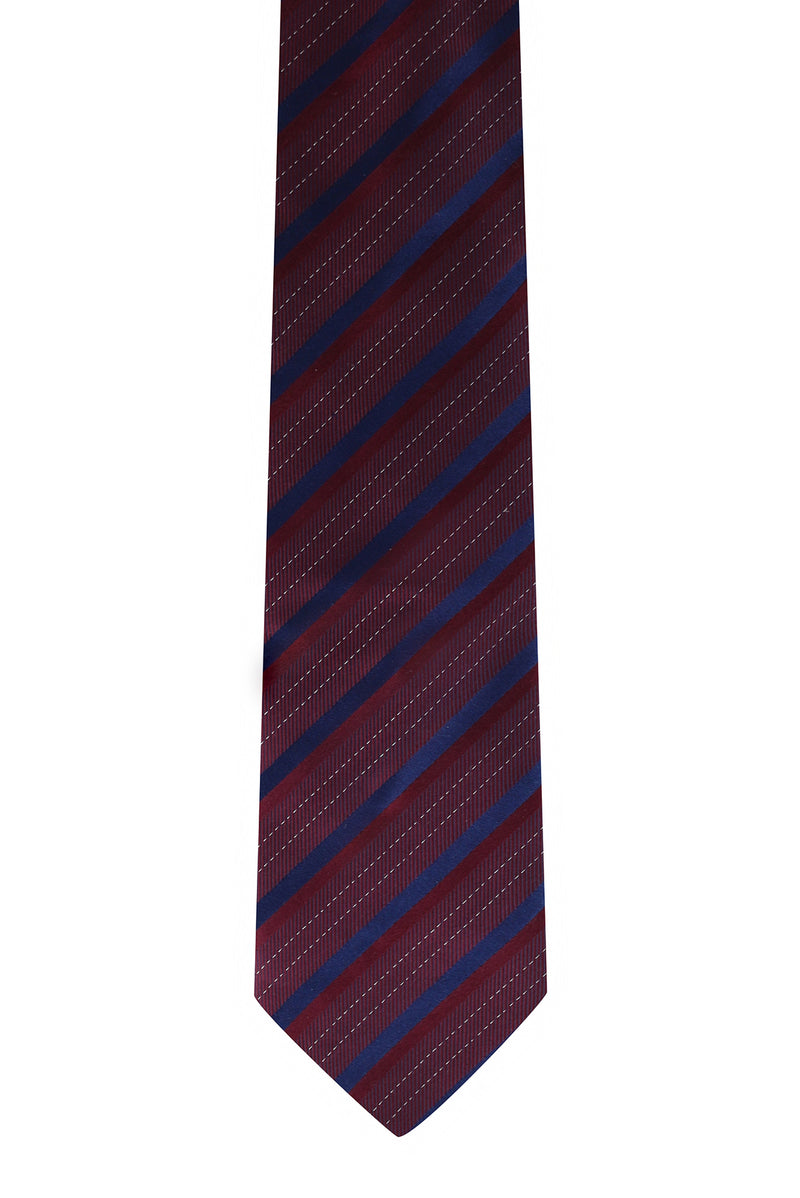Tünd Bordo İtalyan Naxışlı İpək Qalstuk