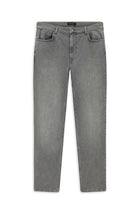 Orta Boz 4 damcı rahatlayan likra denim şalvar