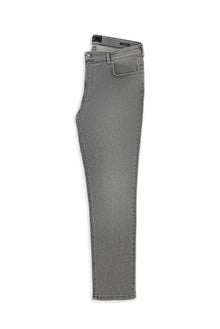 Orta Boz 4 damcı rahatlayan likra denim şalvar