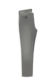 Orta Boz 4 damcı rahatlayan likra denim şalvar
