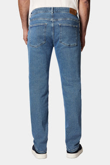 Solğun Mavi 6 damcı Adi Fit Standart Kəsimli Likra Denim Şalvar