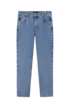 Solğun Mavi 6 damcı Adi Fit Standart Kəsimli Likra Denim Şalvar