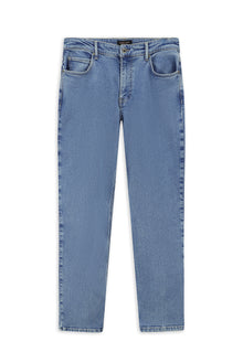 Solğun Mavi 6 damcı Adi Fit Standart Kəsimli Likra Denim Şalvar