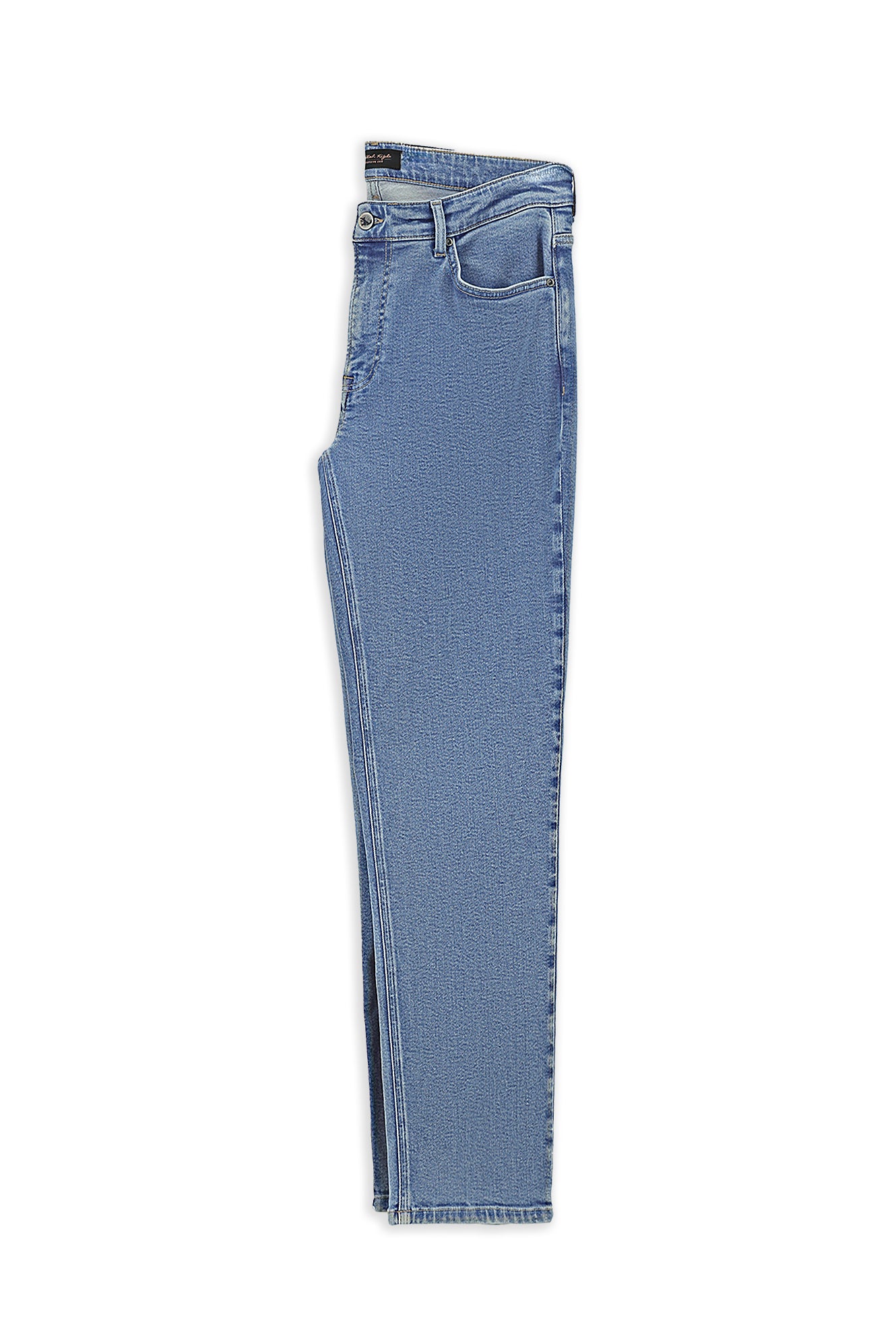 Solğun Mavi 6 damcı Adi Fit Standart Kəsimli Likra Denim Şalvar