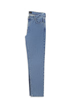 Solğun Mavi 6 damcı Adi Fit Standart Kəsimli Likra Denim Şalvar