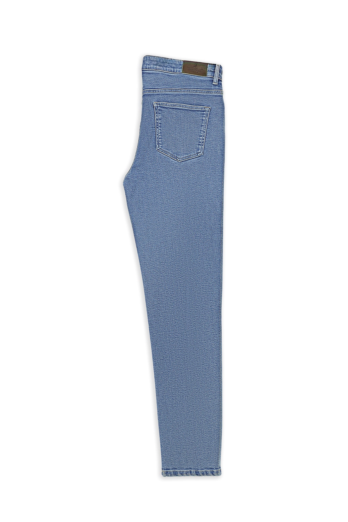 Solğun Mavi 6 damcı Adi Fit Standart Kəsimli Likra Denim Şalvar