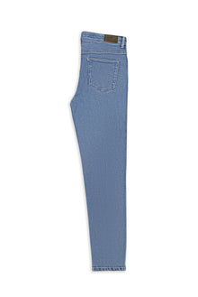 Solğun Mavi 6 damcı Adi Fit Standart Kəsimli Likra Denim Şalvar