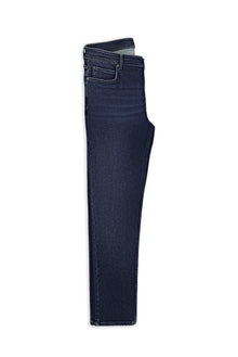 Tünd Mavi 6 damcı Adi Fit Standart Kəsimli Likra Denim Şalvar