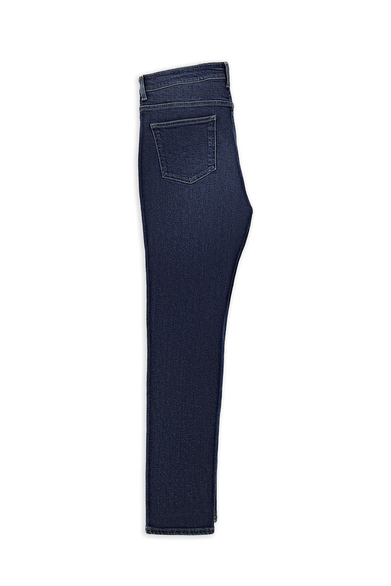 Tünd Mavi 6 damcı Adi Fit Standart Kəsimli Likra Denim Şalvar
