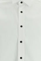Ağ Ata Yaka Slim Fit Dar Kəsik Pambıq Köynək