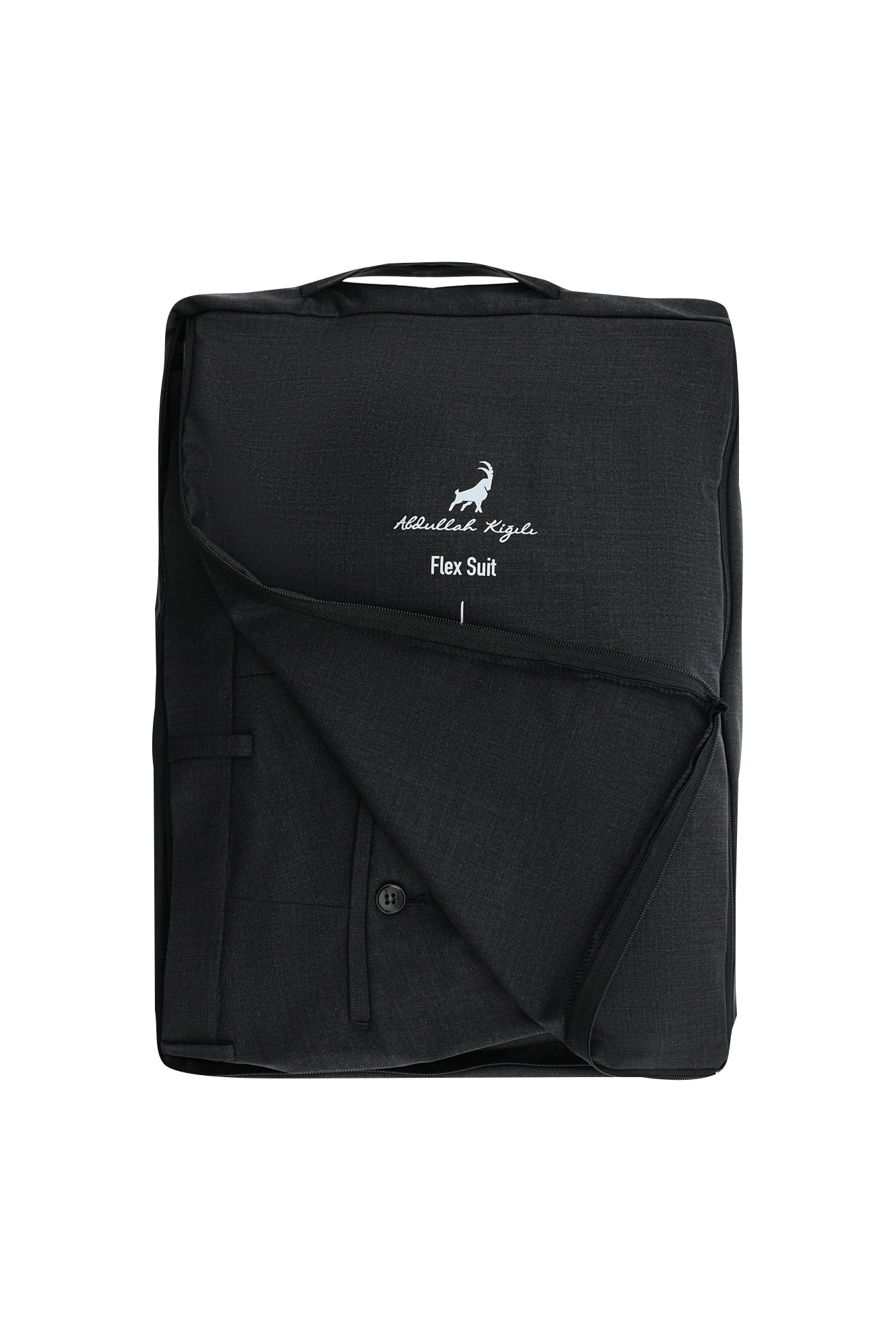Dumanlı 7 Drop Slim Fit Dar Kəsilmiş Flex Kostyum Yun Kostyum Çanta ilə
