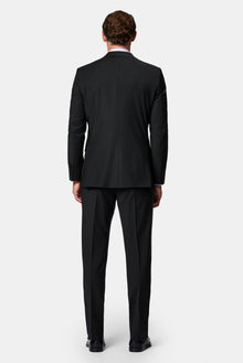 Qara 7 Drop Super Slim Fit Əlavə Dar Kəsimli Tək Yaxalı Yun Kostyum
