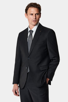 Qara 7 Drop Slim Fit Dar Kəsilmiş Yun Kostyum