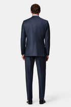 Tünd Dəniz 7 Drop Slim Fit Dar Kesim Yünlü Takım Elbise