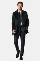 Tünd Antrasit 7 Drop Slim Fit Dar Kəsilmiş Yun Kostyum