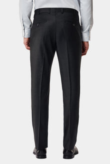Tünd Antrasit 7 Drop Slim Fit Dar Kəsilmiş Yun Kostyum