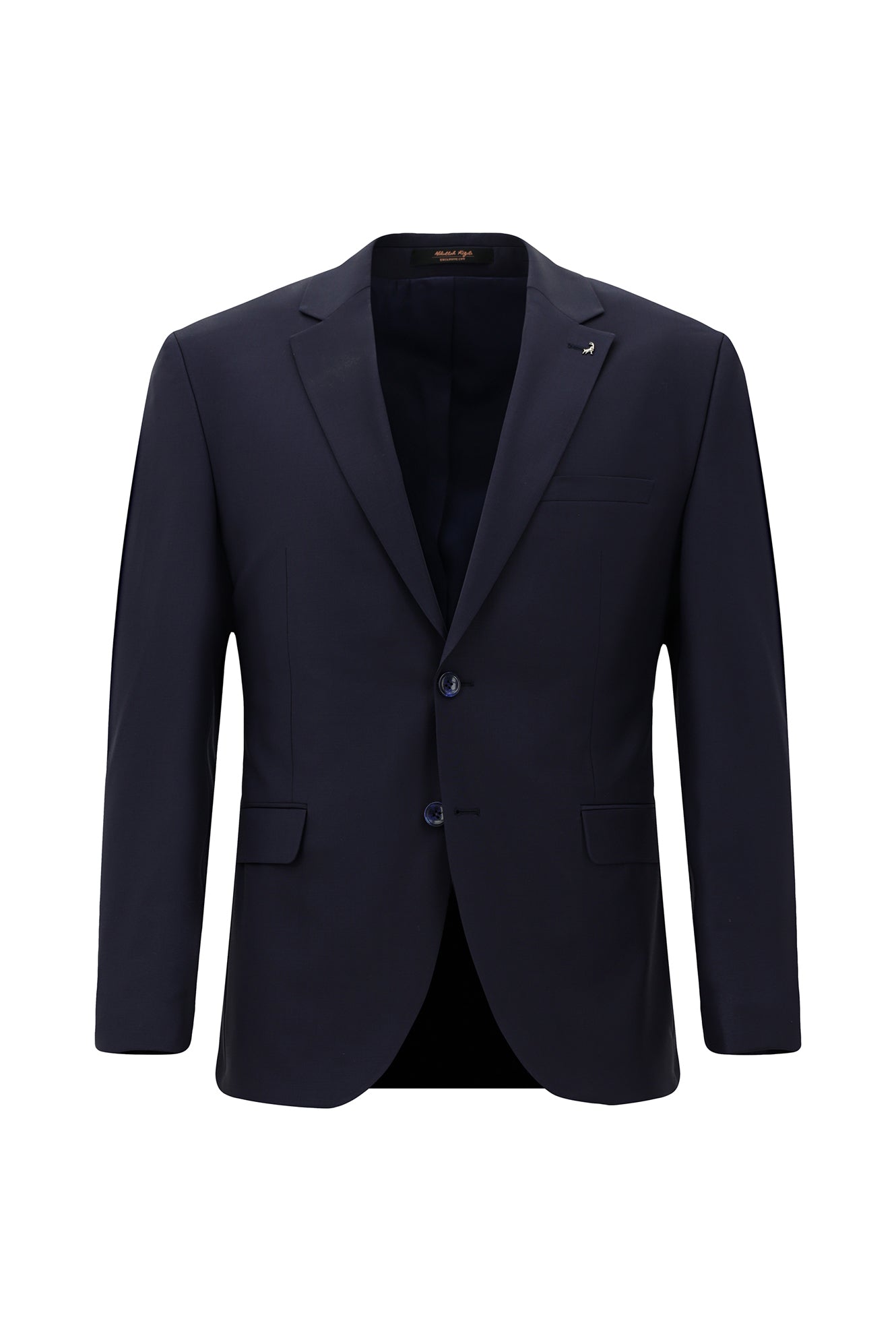 Açıq Dəniz Mavisi 7 Drop Slim Fit Dar Kəsilmiş Yun Kostyum