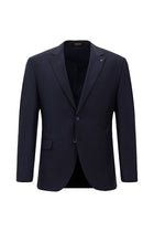 Açıq Dəniz Mavisi 7 Drop Slim Fit Dar Kəsilmiş Yun Kostyum