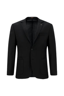 Qara 7 damcı Super Slim Fit Əlavə Dar Kəsilmiş Yun Damalı Elastik Bel İpli Vafli Kostyum