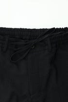 Qara 7 damcı Super Slim Fit Əlavə Dar Kəsilmiş Yun Damalı Elastik Bel İpli Vafli Kostyum