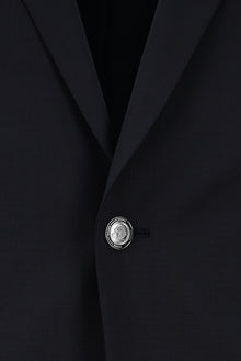 Tünd Dəniz 4 damcı rahat formalı yun blazer gödəkçə