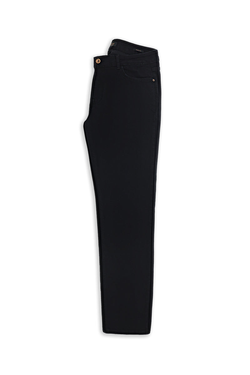 Tünd Dəniz 6 damcı Adi Fit Standart Kəsimli Likra Denim Şalvar