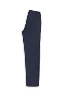 Açıq Dəniz Mavisi 7 damcı incə uyğun dar kəsimli kətan qarışığı klassik parça şalvar