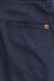 Açıq Dəniz Mavisi 7 damcı incə uyğun dar kəsimli kətan qarışığı klassik parça şalvar