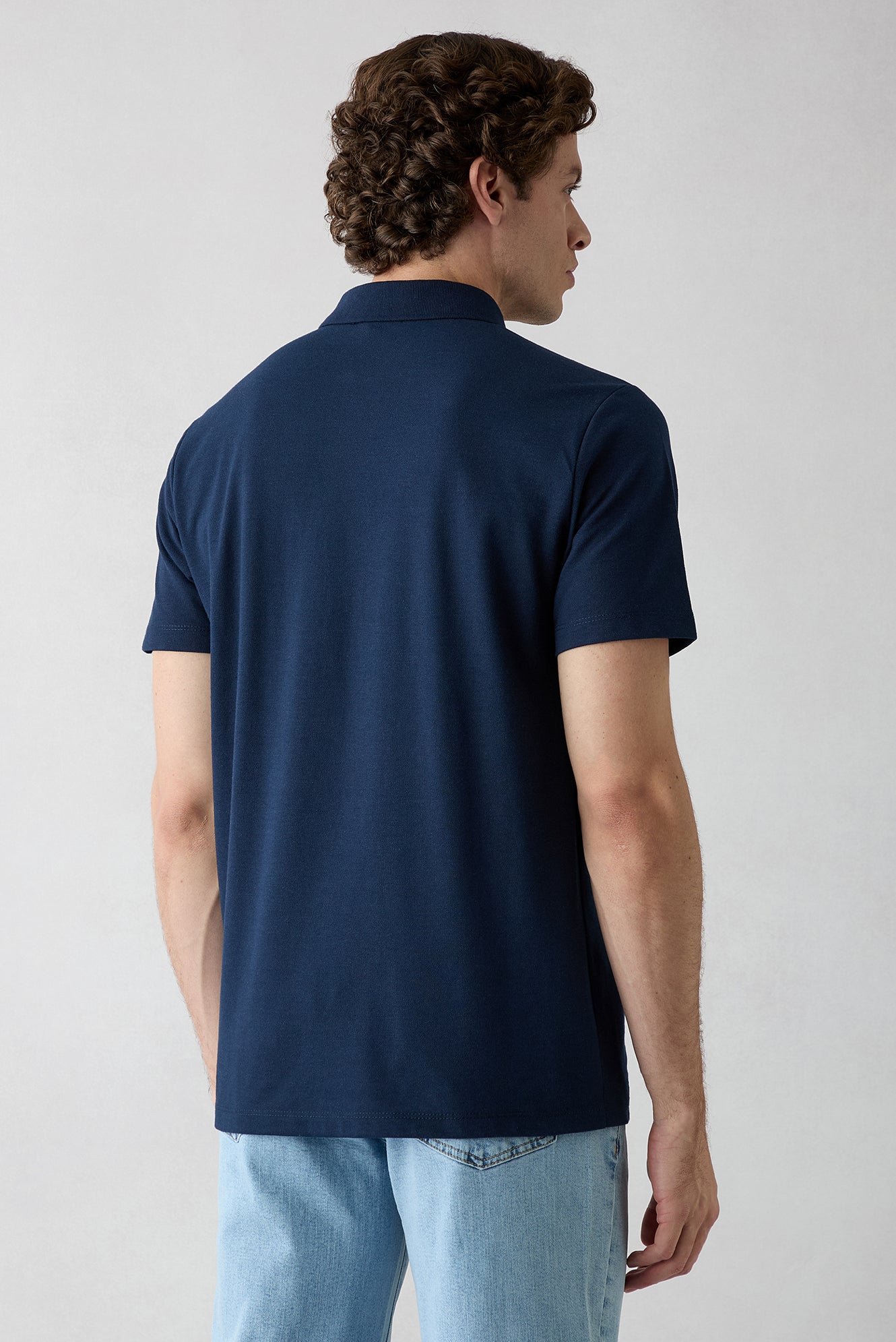 Orta Boz Uzun Kol Regular Fit Non Iron Saten Klasik Pamuk Gömlek