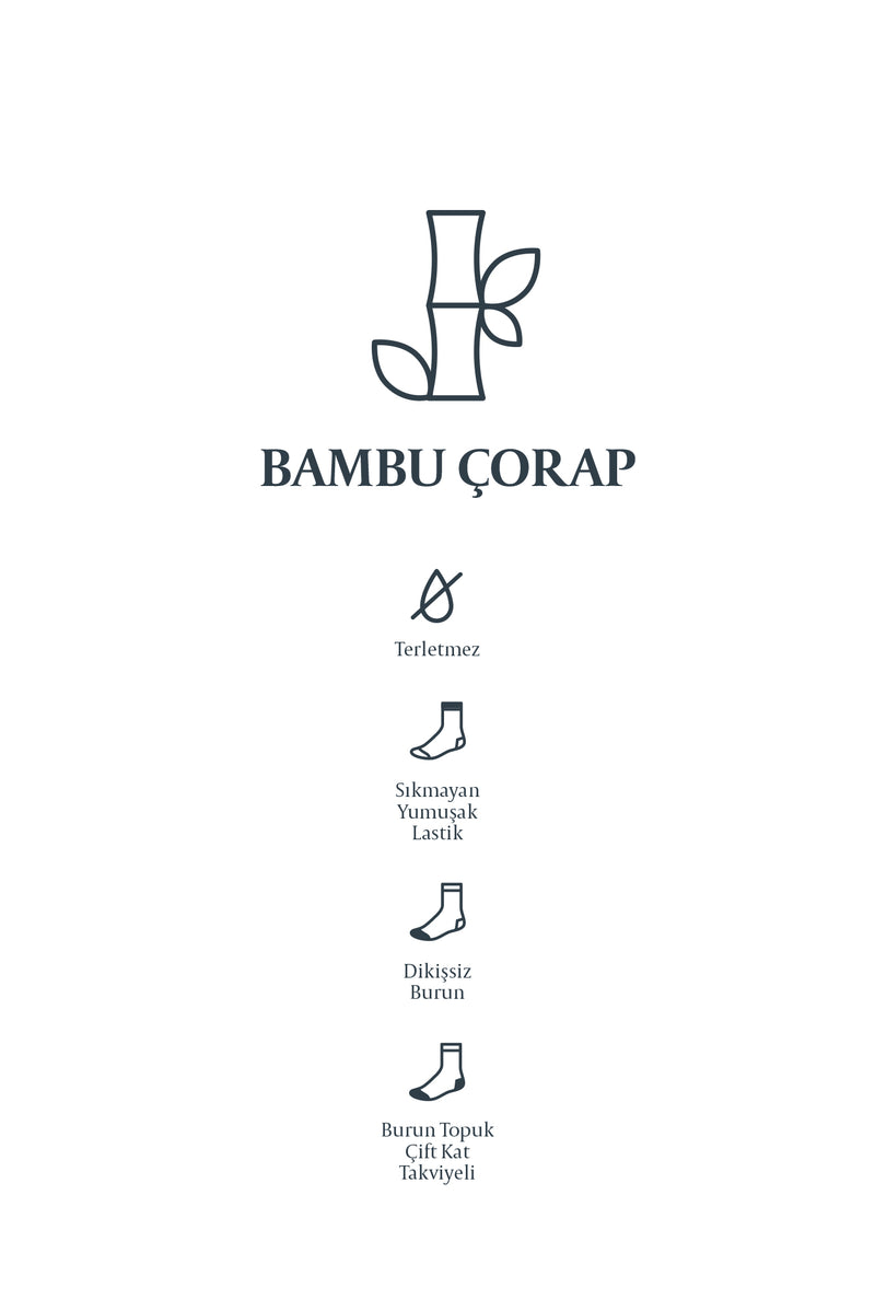 Tünd Dəniz Tək Bambuk Qarışığı Laykra Dartıcı Uzun Sadə Corablar