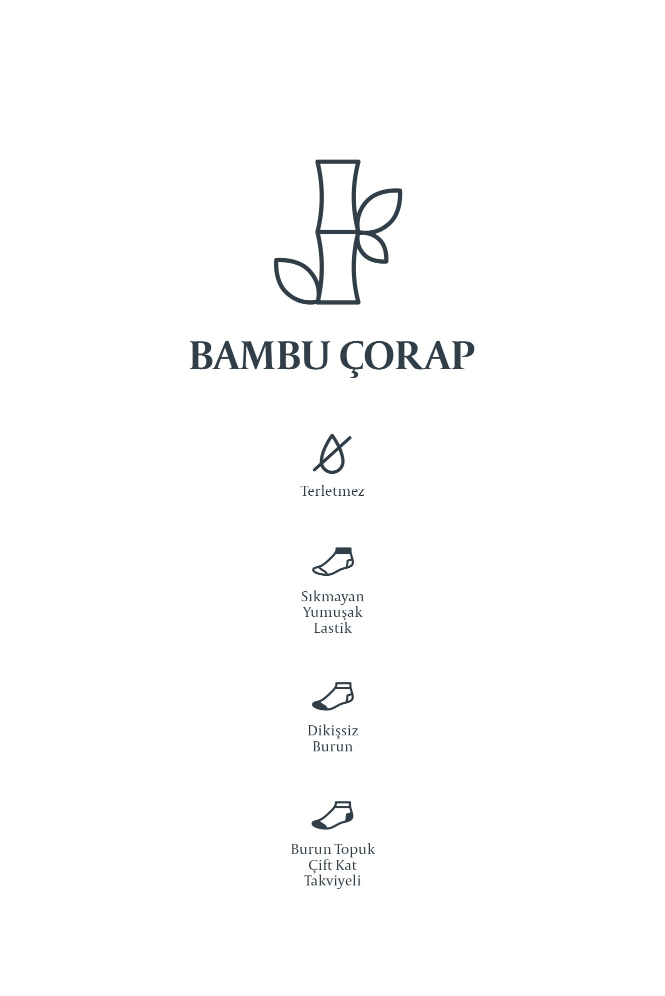 Qara 2 ədəd Bambuk Qarışığı Likra Stretch İdman Corab Dəsti