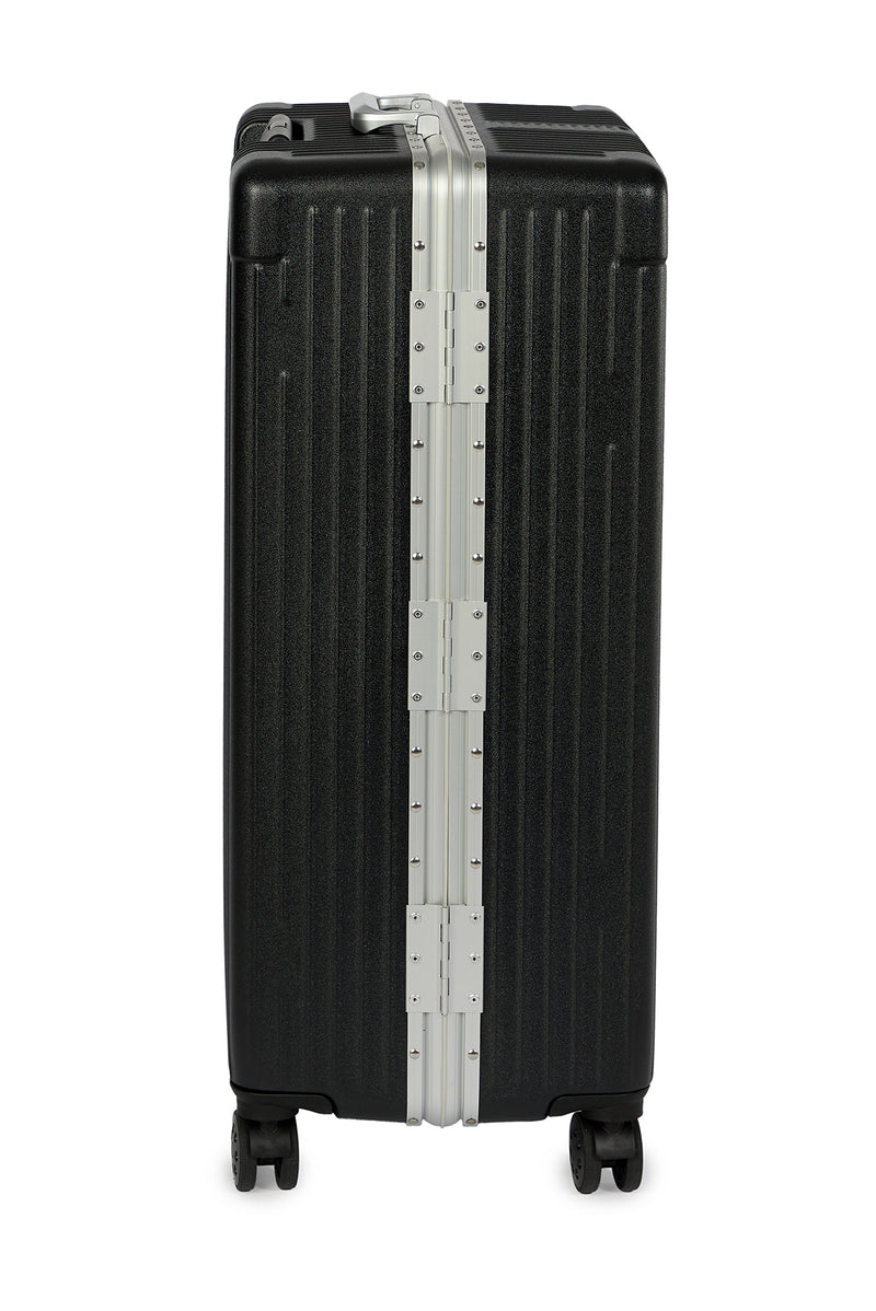 Qara Pc Böyük Zolaqlı Çamadan 79*47*34 Sm