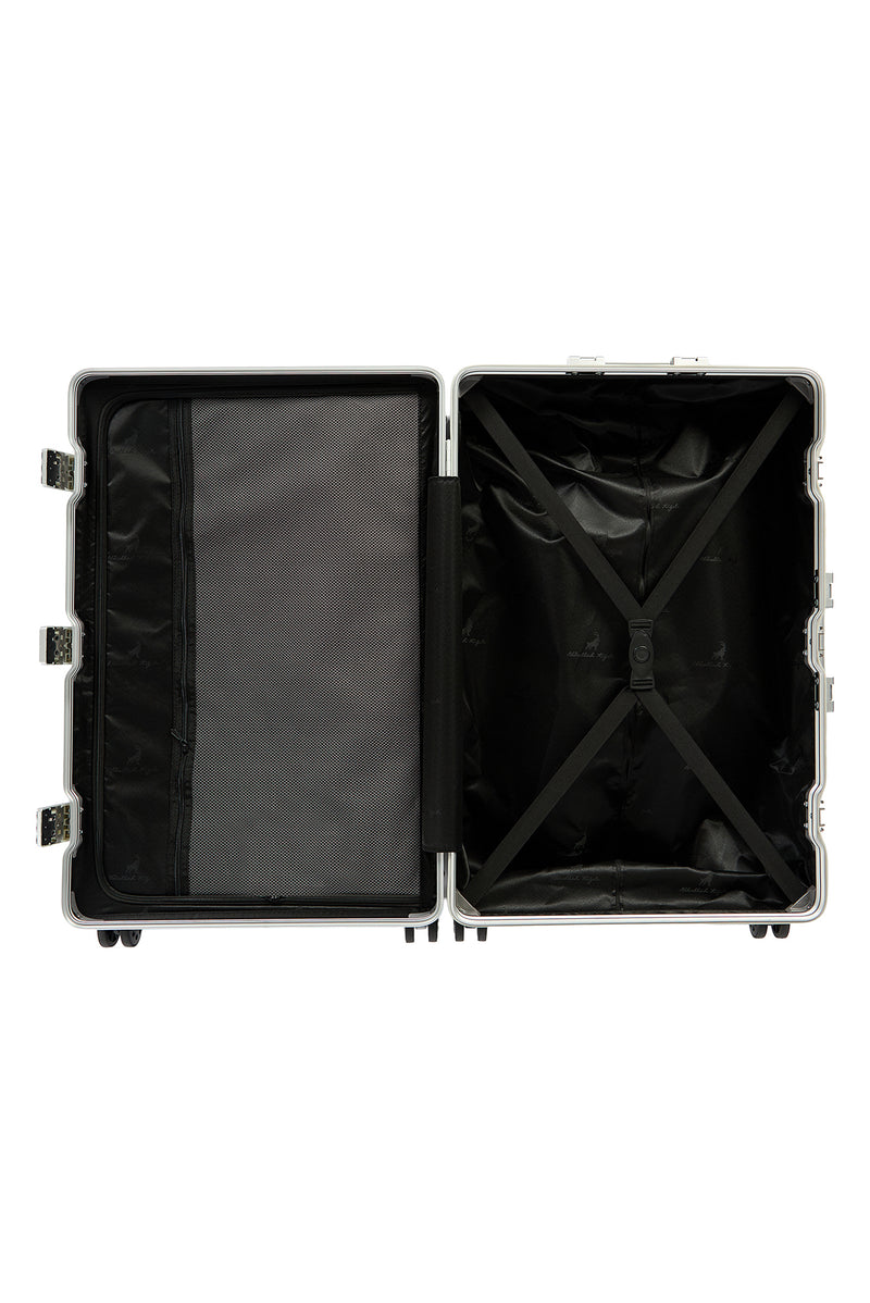 Qara Pc Böyük Zolaqlı Çamadan 79*47*34 Sm