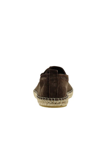 Orta Qəhvəyi Zamşa Espadrille Dəri Ayaqqabılar