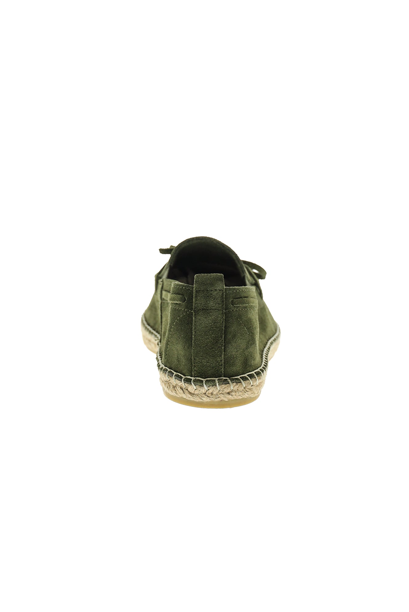Orta Xaki Zamşa Espadrille Dəri Ayaqqabılar