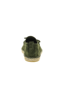 Orta Xaki Zamşa Espadrille Dəri Ayaqqabılar
