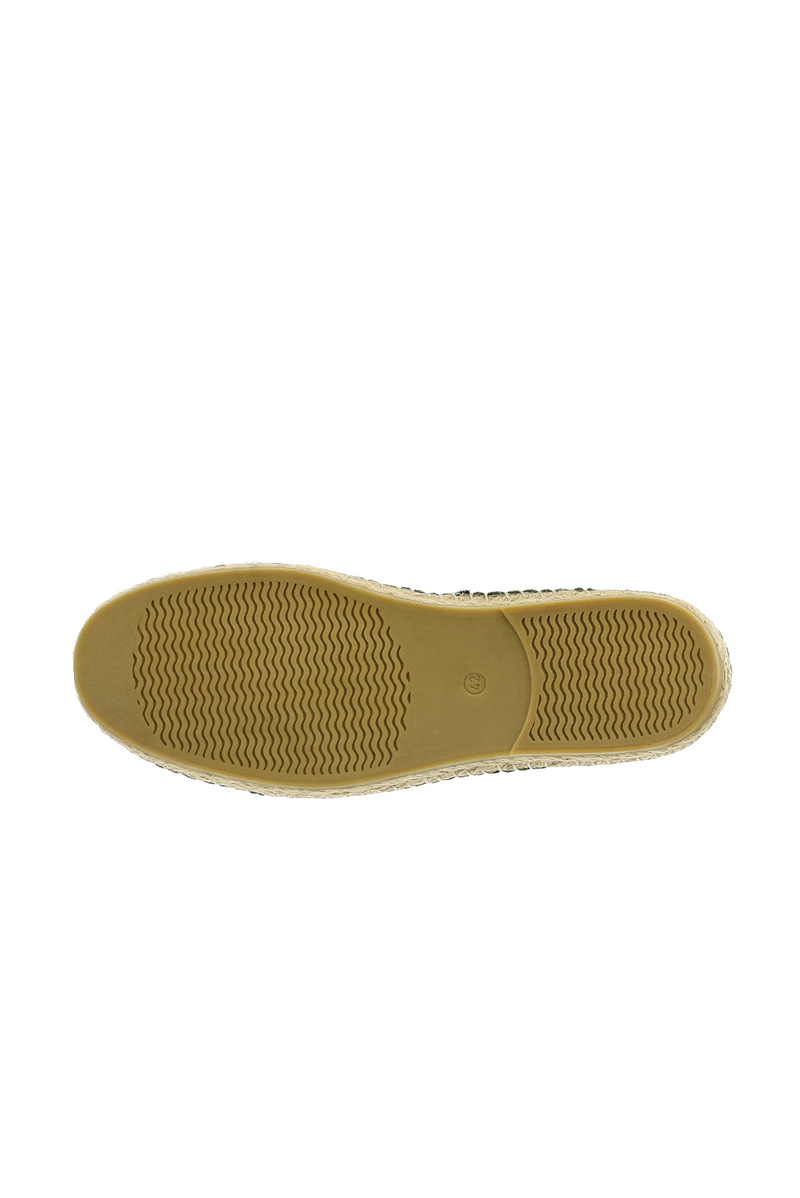 Orta Xaki Zamşa Espadrille Dəri Ayaqqabılar