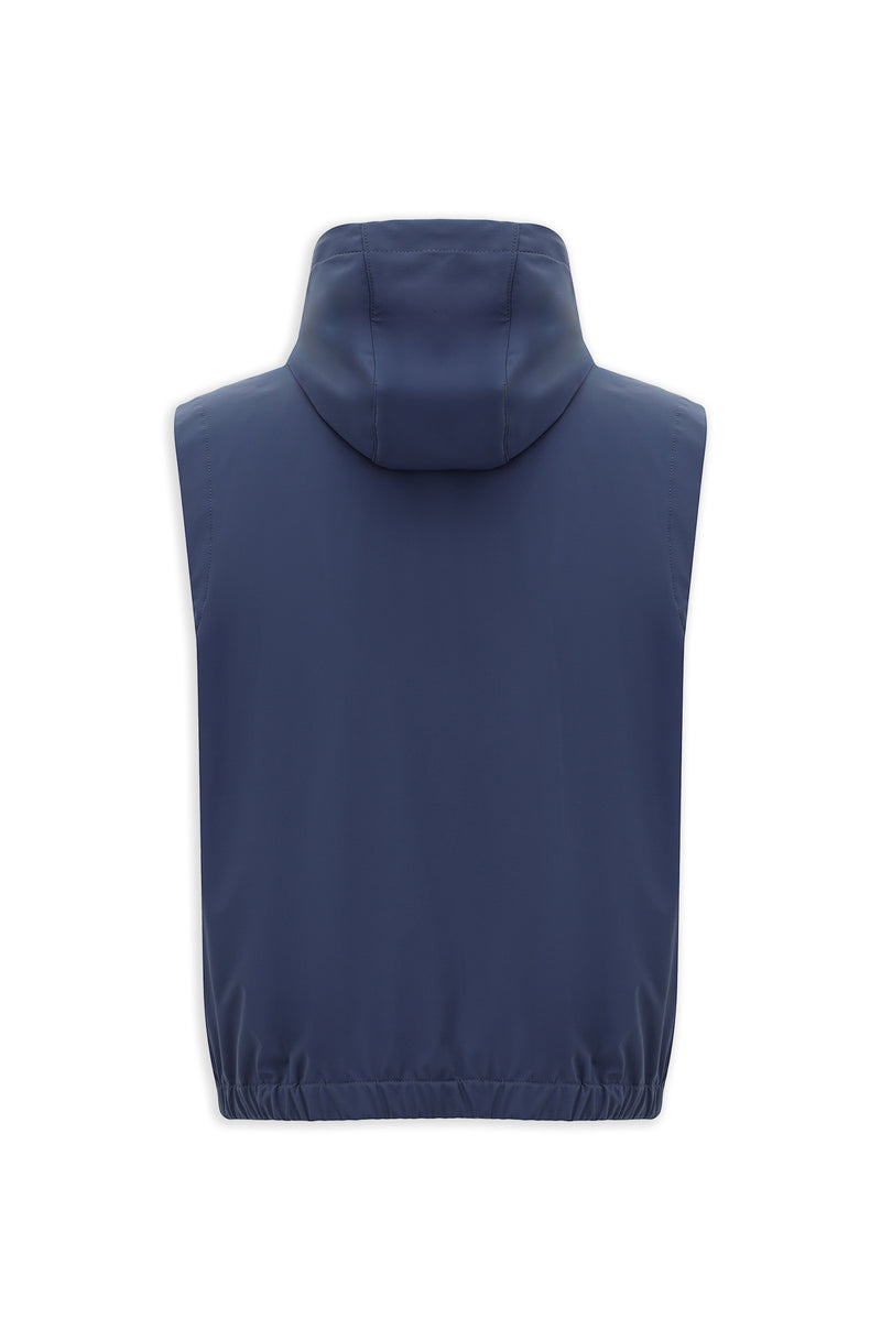 Tünd Mavi Başlıqlı İdman Jileti