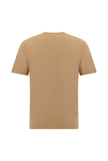 Taba Crew Neck Slim Fit naxışlı futbolka