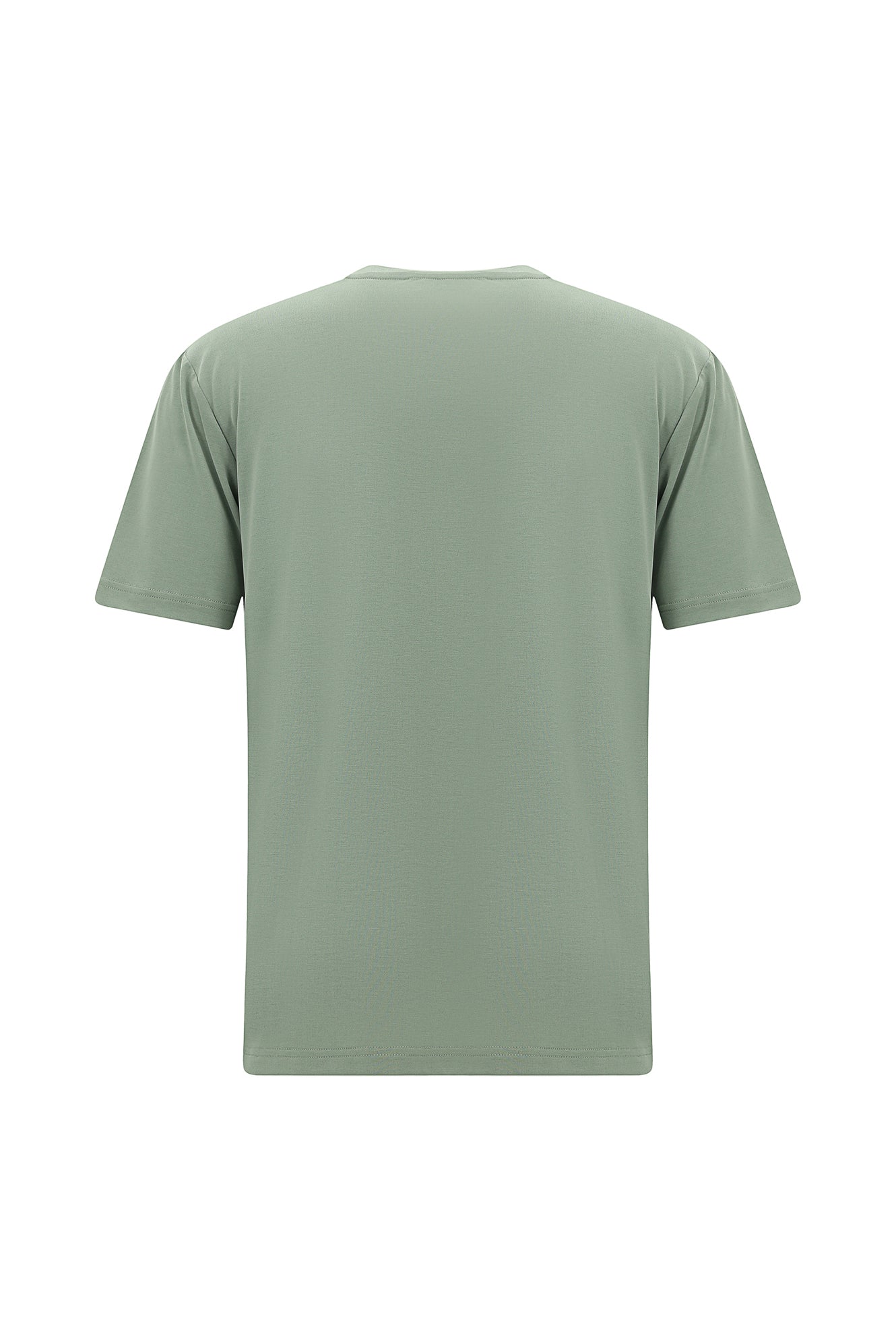 Çağla Yaşılı Crew Neck Slim Fit naxışlı futbolka