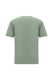Çağla Yaşılı Crew Neck Slim Fit naxışlı futbolka