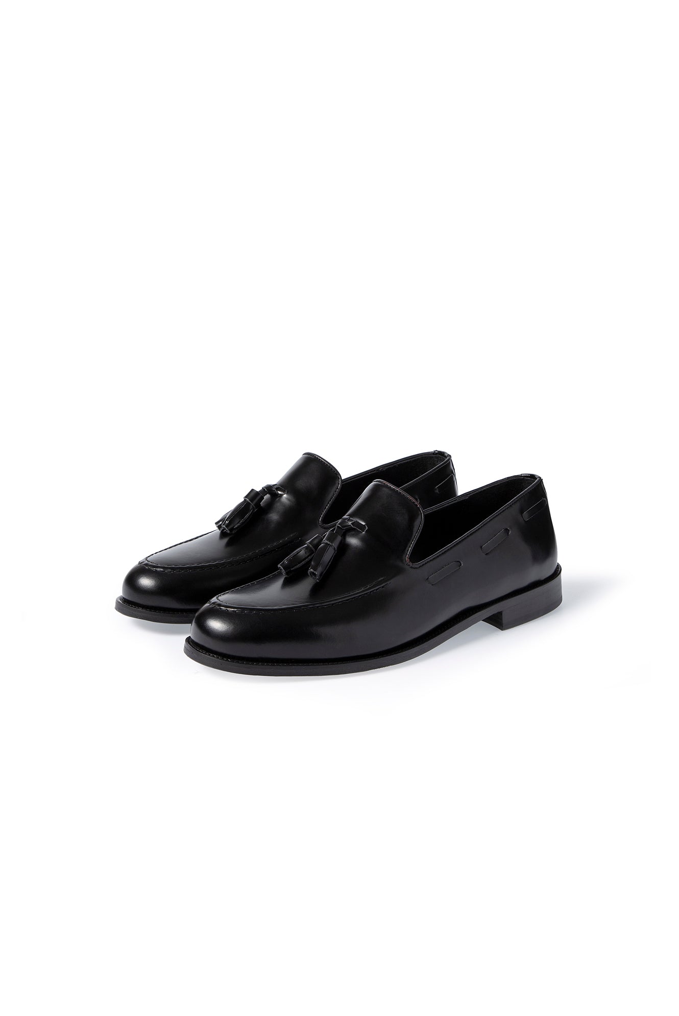 Qara Klassik Dəri Loafer Ayaqqabıları