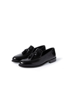 Qara Klassik Dəri Loafer Ayaqqabıları