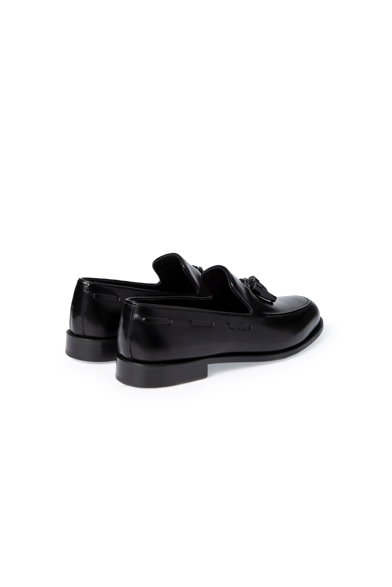 Qara Klassik Dəri Loafer Ayaqqabıları
