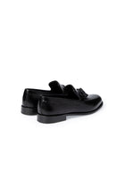 Qara Klassik Dəri Loafer Ayaqqabıları