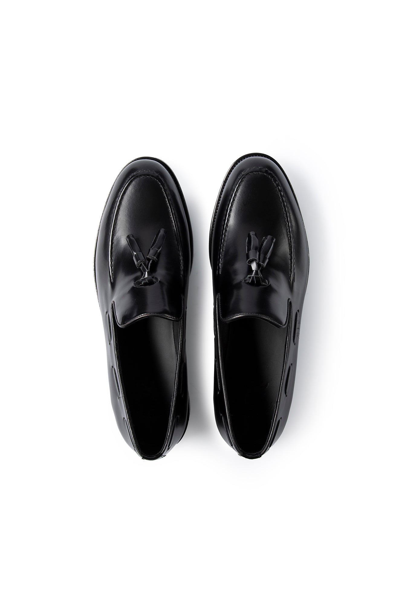 Qara Klassik Dəri Loafer Ayaqqabıları
