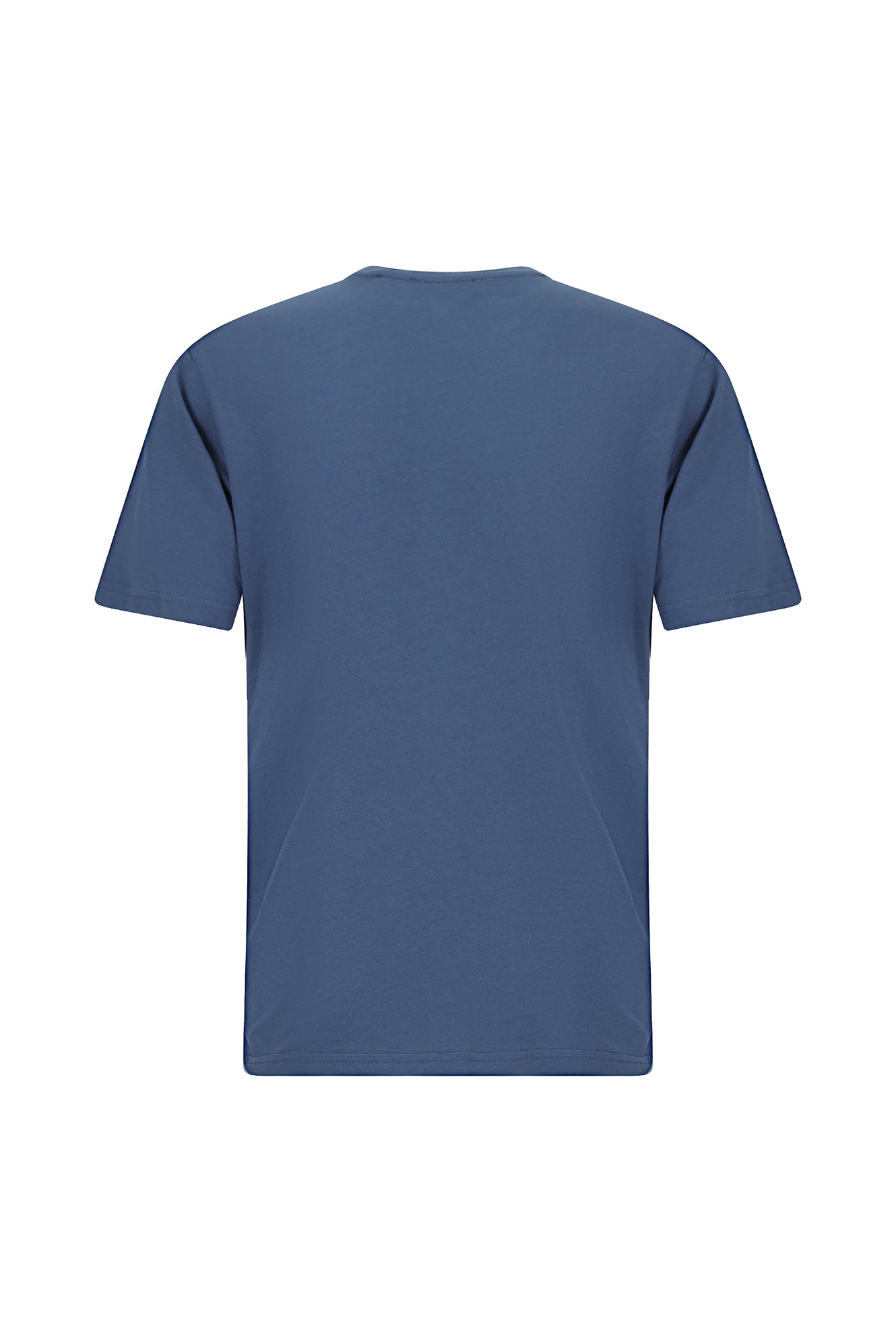 İndiqo Crew Neck Adi Fit Naxışlı Modal Qarışıq Futbolka